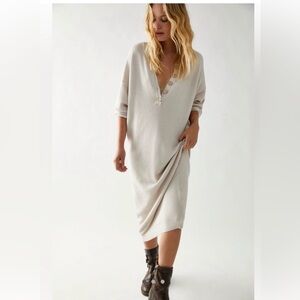Free People Beach Hailee Midi Waffle Sweater dress